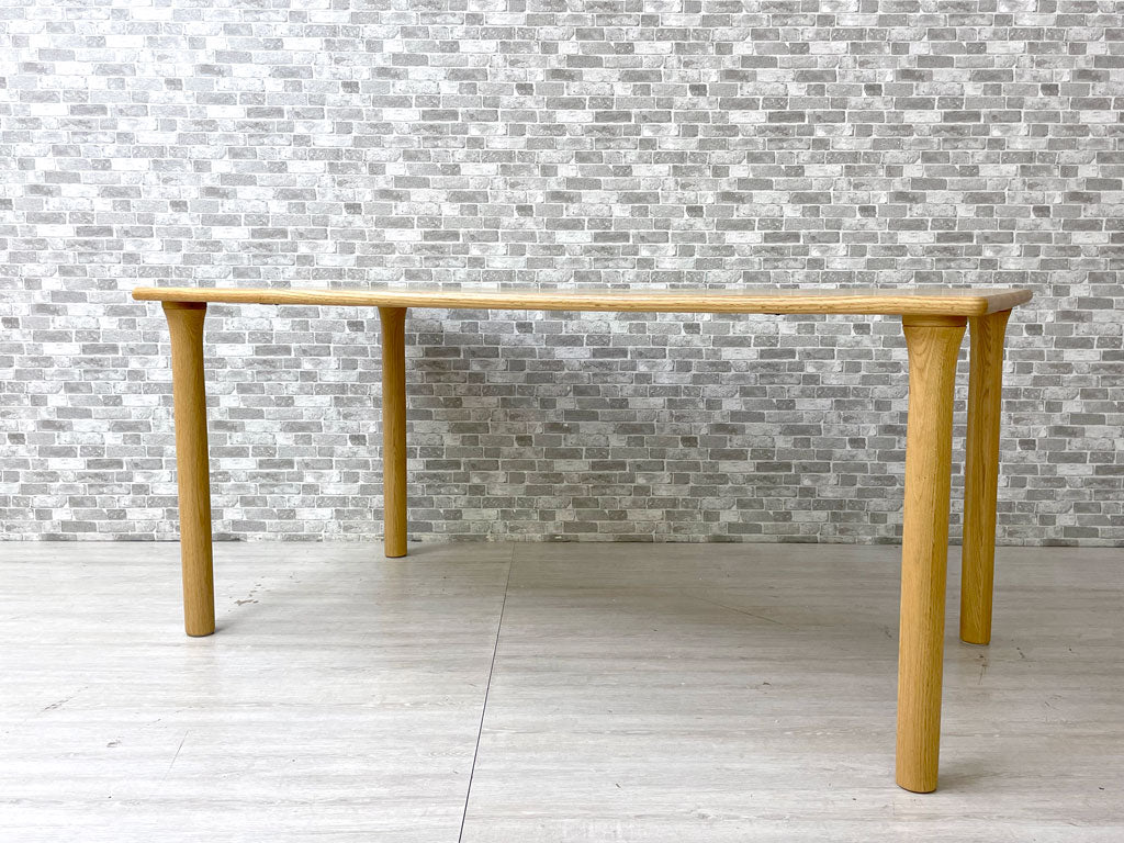アクタス ACTUS スープダイニングテーブル SOUP DINING TABLE Rレッグ オーク材 W160 参考価格 \159,500-  中古品 買い取りしました。