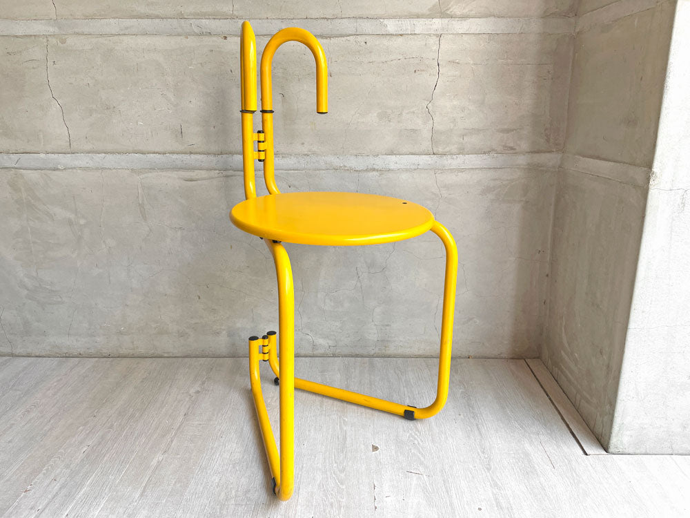 パルッコ PALLUCCO ビンダチェア Binda Chair イエロー Luca Leonori & Stefano Stefani 80sビンテージ ポストモダン 希少 中古品 買い取りしました。