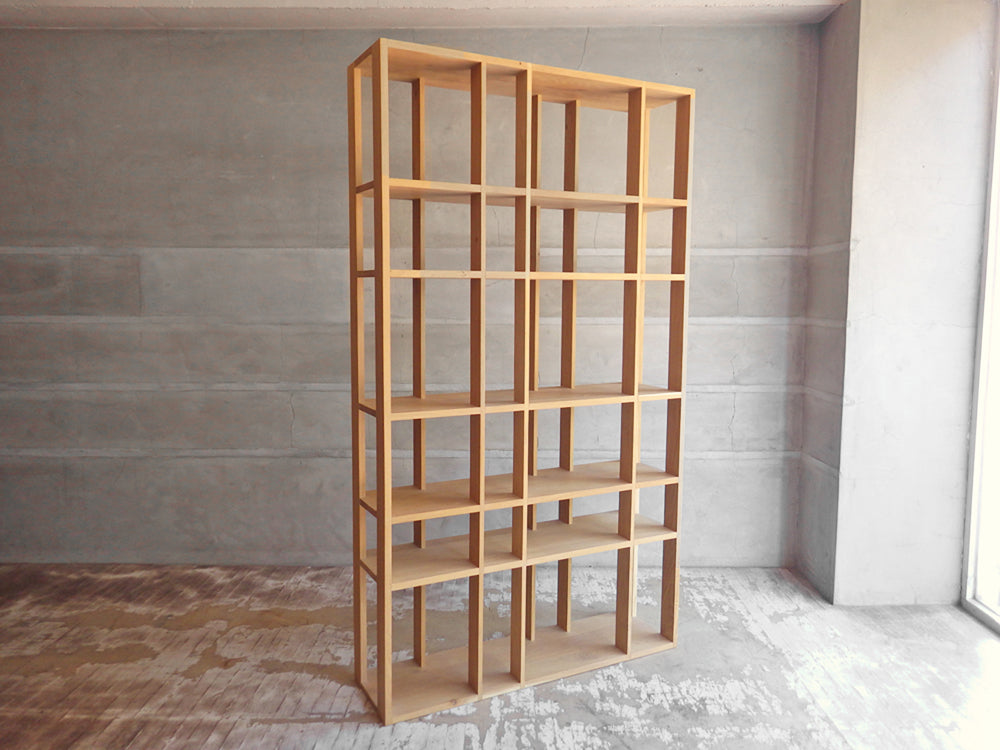 アクタス ACTUS ピュア ブイ ラック PURE V RACK オープンシェルフ オーク無垢材 美品 廃番 参考定価180,400円 中古品 買い取りしました。