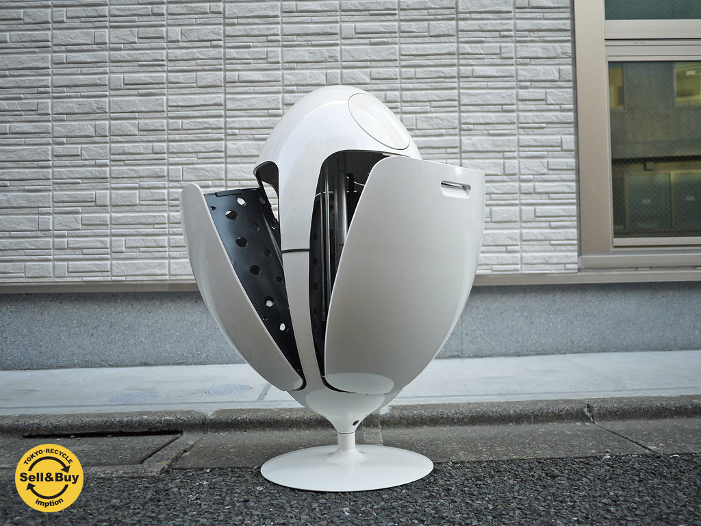 オベット Ovetto リサイクルビン ゴミ箱 スペースエイジデザイン ホワイト Gianluca Soldi　～洗練されたスペースエイジデザイン～【 買取と販売とレンタルのお店 】