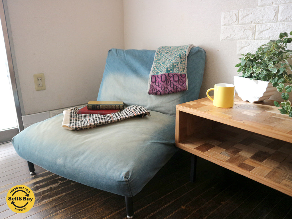ジャーナルスタンダードファニチャー journal standard furniture ロデ RODEZ カバーリング リクライニングソファ 一人掛け デニム生地   買い取りしました。