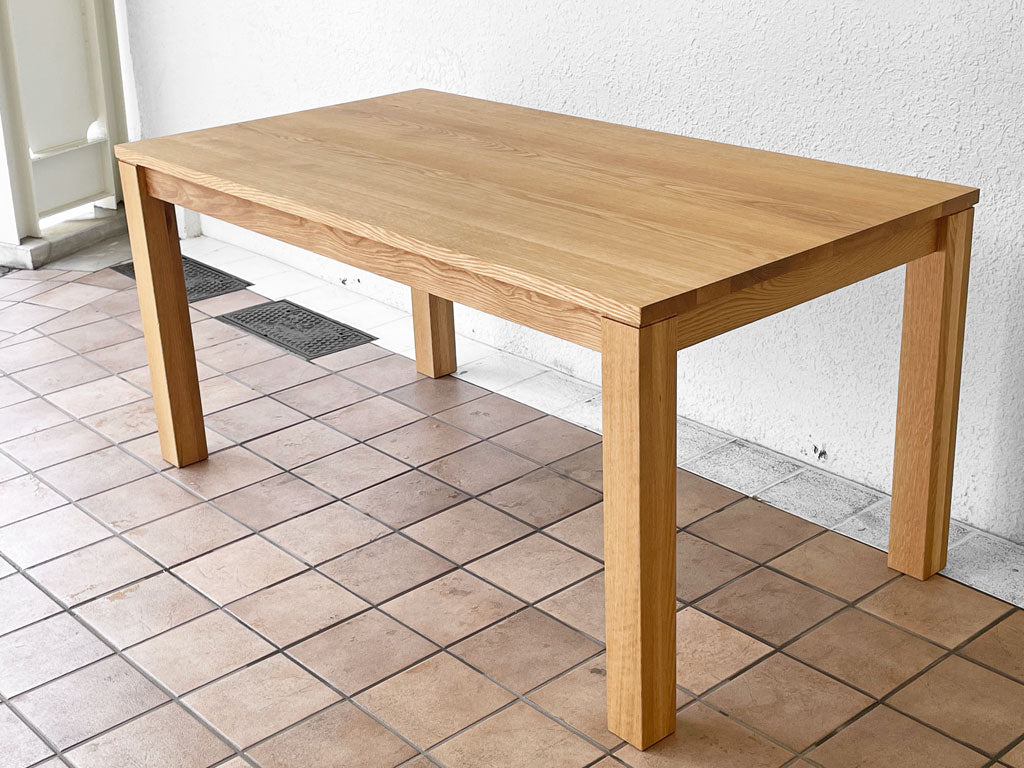 カーフ karf トランク Trunk ダイニングテーブル オーク無垢材 w150cm シンプル 定価148,500円 美品 中古品 買い取りしました。