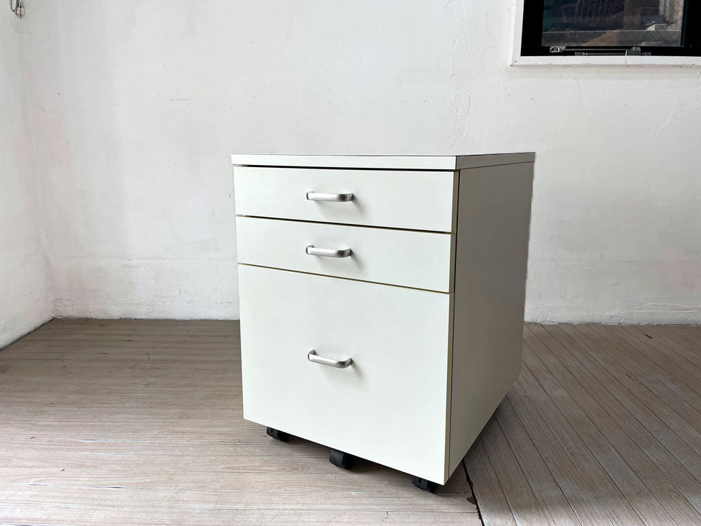 m-Do! iDESK デスクワゴン COLORタイプ Bタイプ クラウドホワイト 3ドロワー キャスター付 SOHO オフィス家具 中古品 買い取りしました。