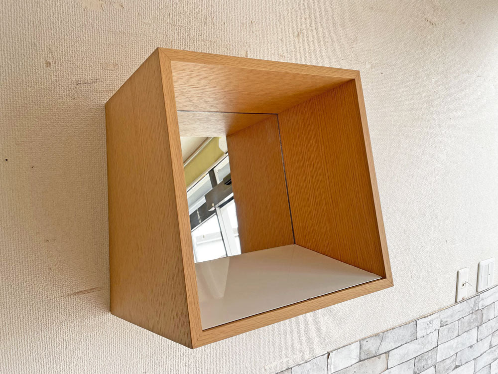 ポラダ porada ピッキオ PICCHIO ウォールラック ブックケース シェルフ オーク材 ミラー付き タルジオ・コルツァーニ Tarcisio Colzani アクタス取扱 中古品 買い取りしました。