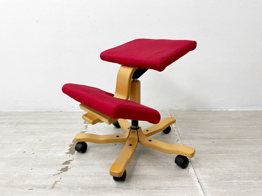 ヴァリエール VARIER ストッケ STOKKE バランス ウィング WING バランスチェア キャスター 昇降機能 レッド ノルウェー  中古品 買い取りしました。
