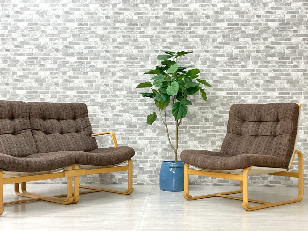 天童木工 TENDO マルガリータ イージーチェア ハイタイプ ブラウン ブルーノ・マットソン Bruno Mathsson 1Pソファ＆2Pソファ 中古品 買い取りしました。