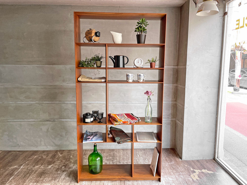 ハビタ habitat リーフ シェルビング ユニット LEAF SHELVING UNIT ブックシェルフ オープンシェルフ ウォールナット材 H197 モダンスタイル ～引き算のデザイン～