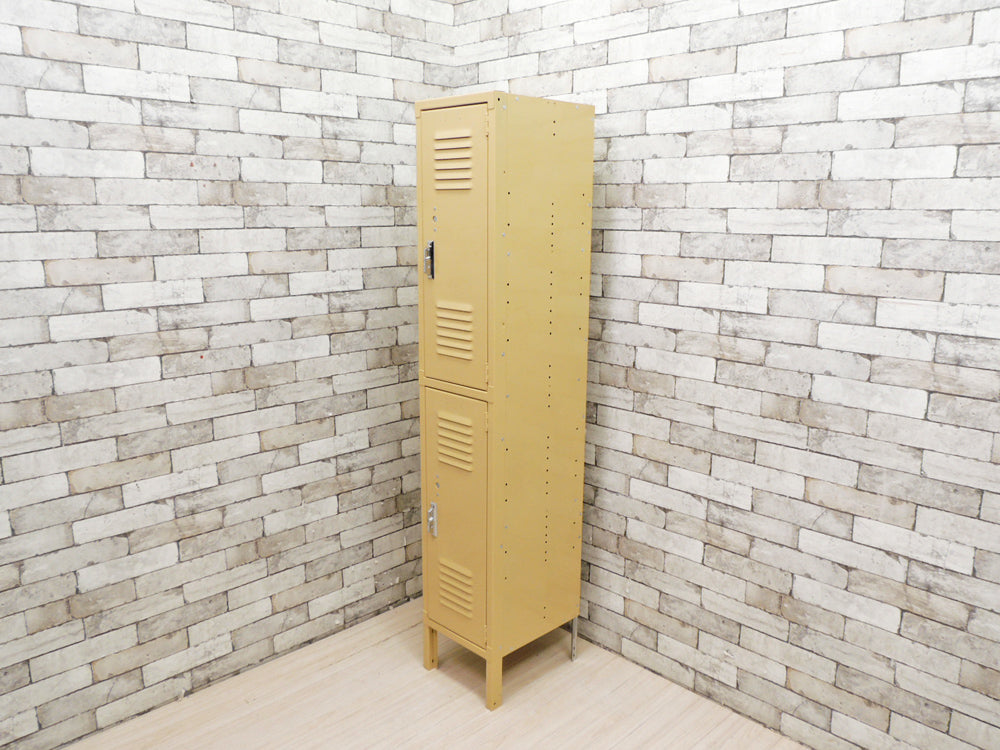 リオン LYON スチールロッカー2段 2-TIER LOCKER カラー ベージュ ルーバーカット P.F.S取扱   中古品 買い取りしました。