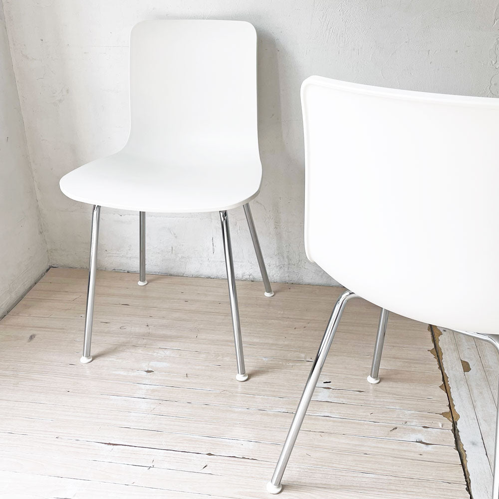 【下北沢店】ヴィトラ vitra ハル チューブ HAL Tube サイドチェア ダイニングチェア ホワイト パウダーコート 屋外使用可 ジャスパー・モリソン 計2脚 買取させていただきました。