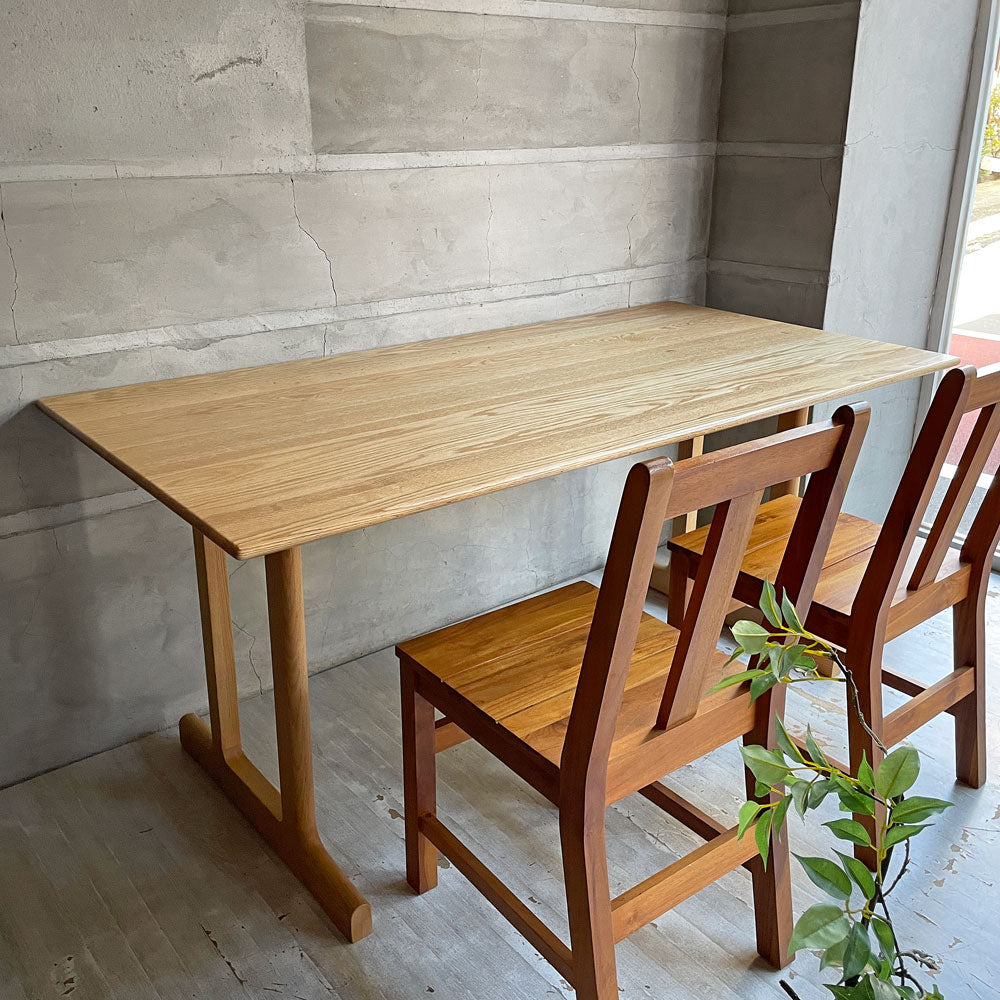 アクタス ACTUS スープ SOUP ダイニングテーブル Tレッグ オーク無垢材 ナチュラル ウレタン塗装 北欧テイスト～自分好みに味付け～