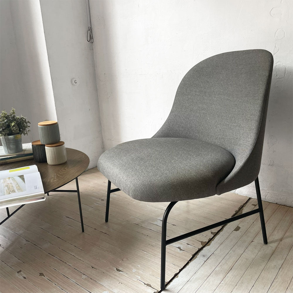 ヴィッカルベ Viccarbe アレタ ALETA ラウンジチェア 1Pソファ クヴァドラ生地 グレー ヴィクター・カラスコ スペイン ～くつろぎとデザインを両立した一脚～