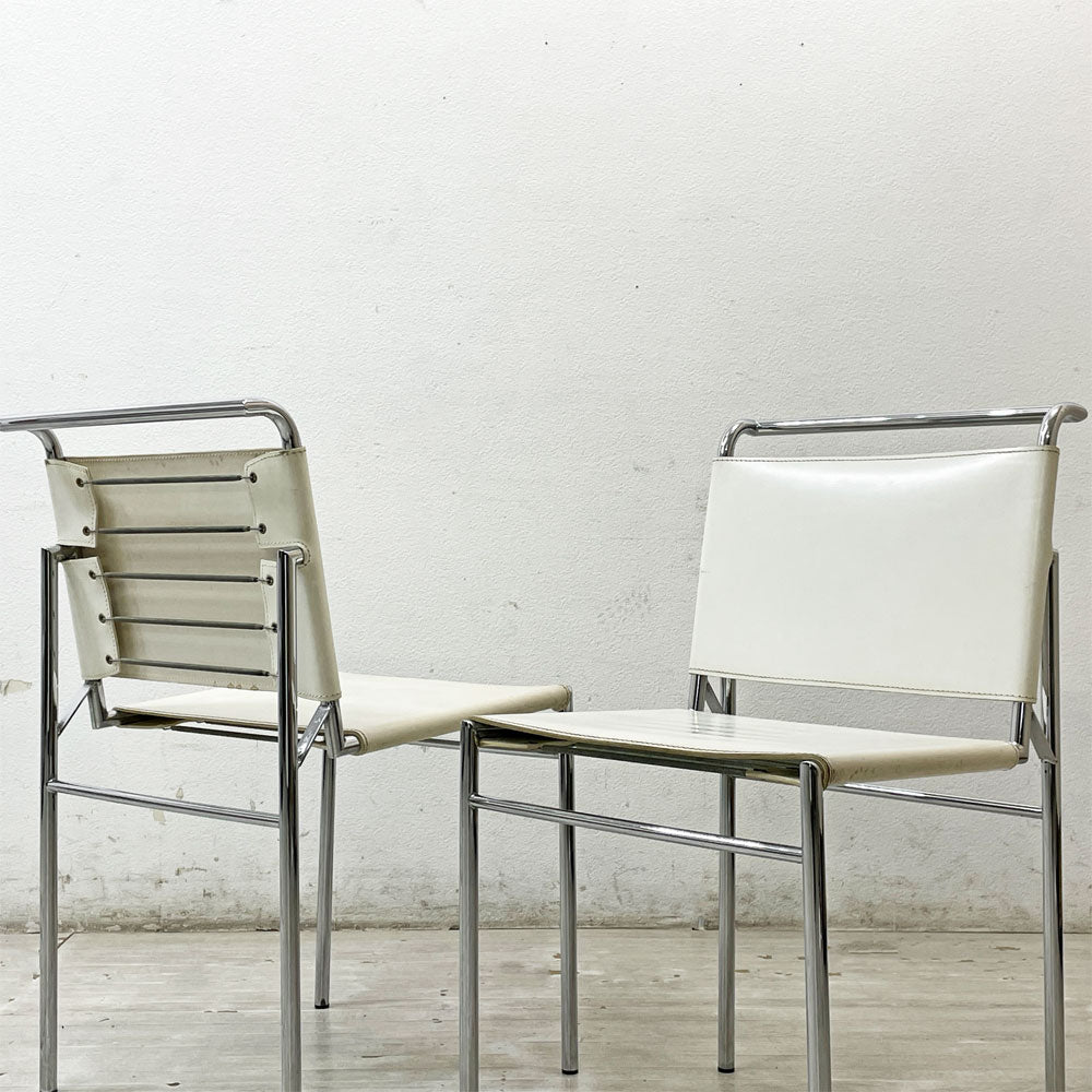 【祖師ヶ谷大蔵店】スティールライン Steel Line ロクエブリューン ROQUEBRUNE ダイニングチェア アイリーン・グレイ Eileen Gray IDC大塚取扱 2脚 買取させていただきました。