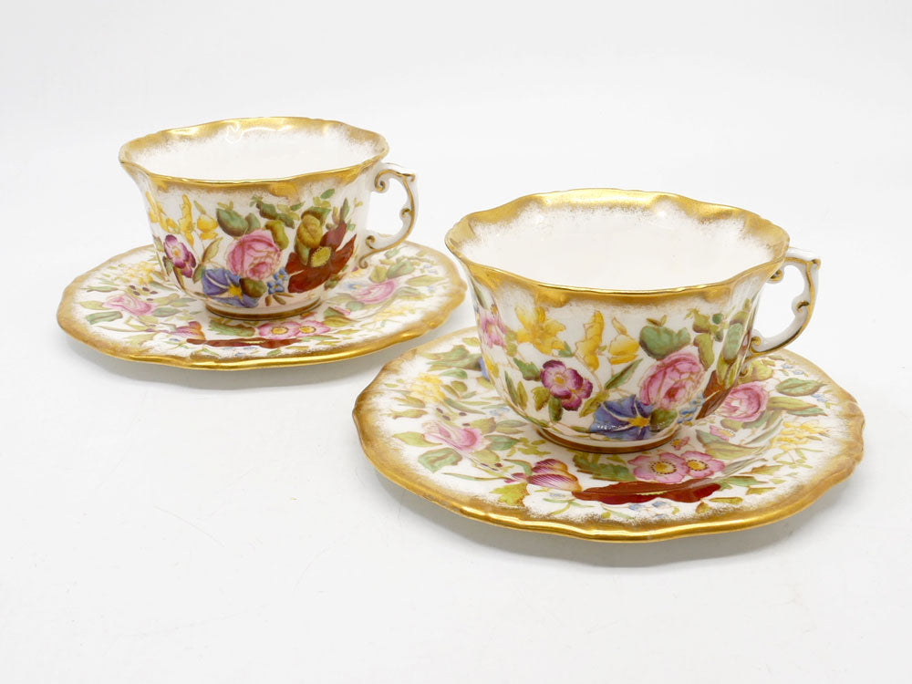 ハマースレイ Hammersley クイーンアン Queen Anne カップ＆ソーサー ボーンチャイナ ハンドペイント イギリス 英国ビンテージ 買い取りしました。