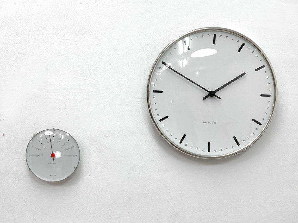 ローゼンダール Rosendahl シティホール City Hall ウォールクロック ＆ バンカーズ Bankers 湿度計 アルネ・ヤコブセン Arne Jacobsen デンマーク２点 中古品 買い取りしました。