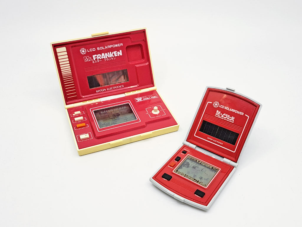 バンダイ BANDAI ゲームウォッチ 謎のピラミッド ＆ ミスターフランケン ソーラーバッテリー内蔵 1983年発売 昭和レトロ 2台 中古品 買い取りしました。