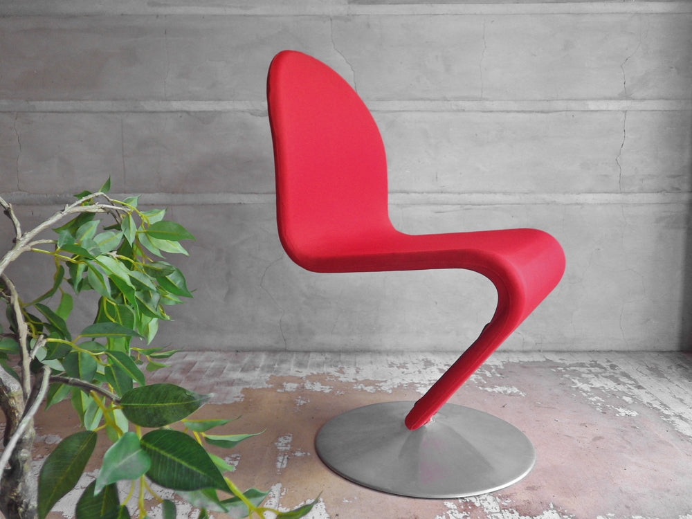 フリッツ ハンセン Fritz Hansen システム SYSTEM 1-2-3 ダイニングチェア ヴェルナー・パントン Verner Panton 希少 70's ビンテージ ～無邪気さの象徴～