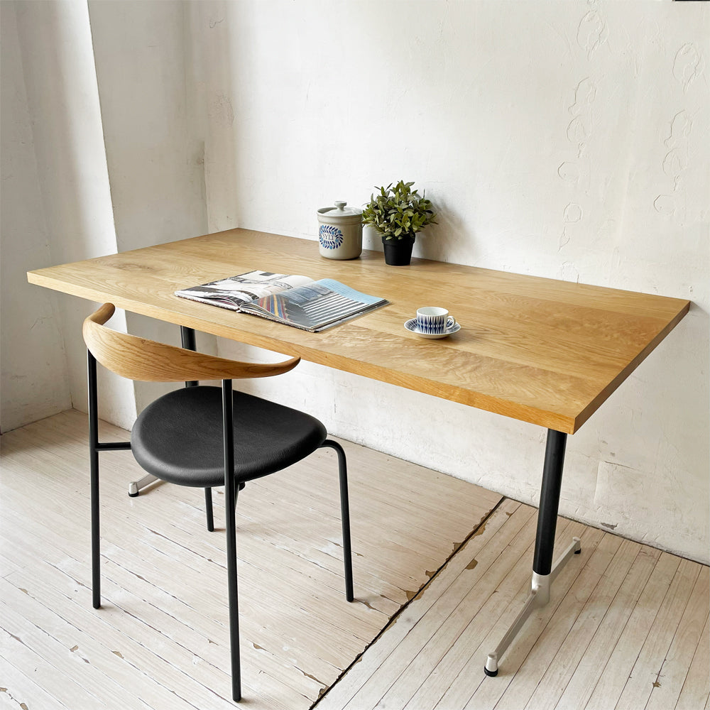 【下北沢店】グリニッチ greeniche カフェテーブル Cafe Table ダイニングテーブル オーク無垢材 W150cm オイルフィニッシュ  買取させていただきました。