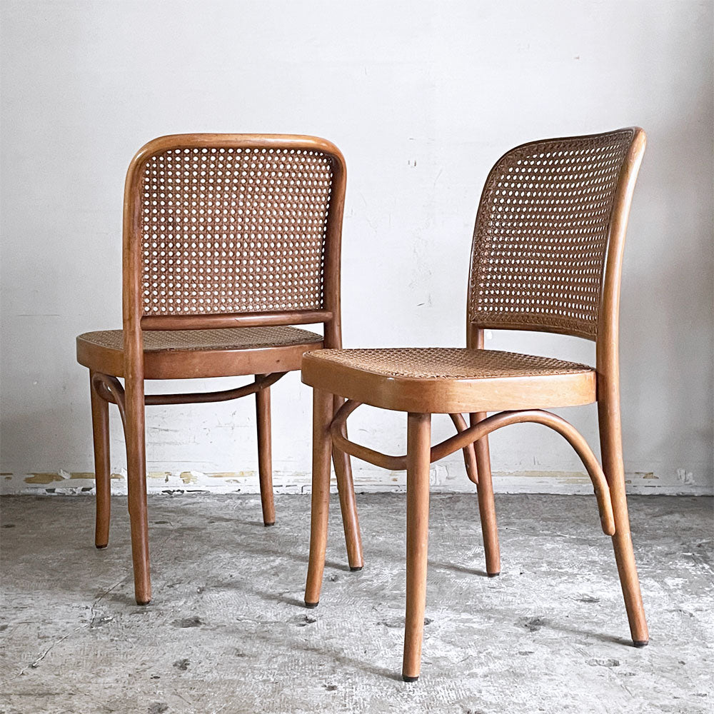 【自由が丘店】FMG No.811 プラハチェア Prague Chair ヨゼフ・ホフマン ポーランド製 ベントウッド 曲木 ラタン ビンテージ 計2脚 買取させていただきました。