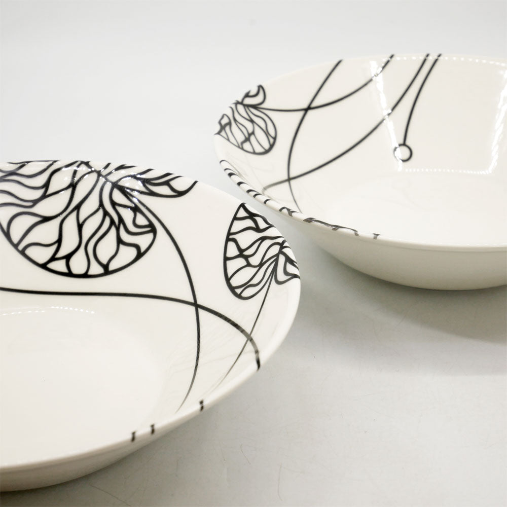 イッタラ × マリメッコ iittala × marimekko ボットナ BOTTNA ボウル Φ21.5cm アンナ・ダニエルソン Anna Danielsson 廃番 北欧食器 2点 中古品 買い取りしました。
