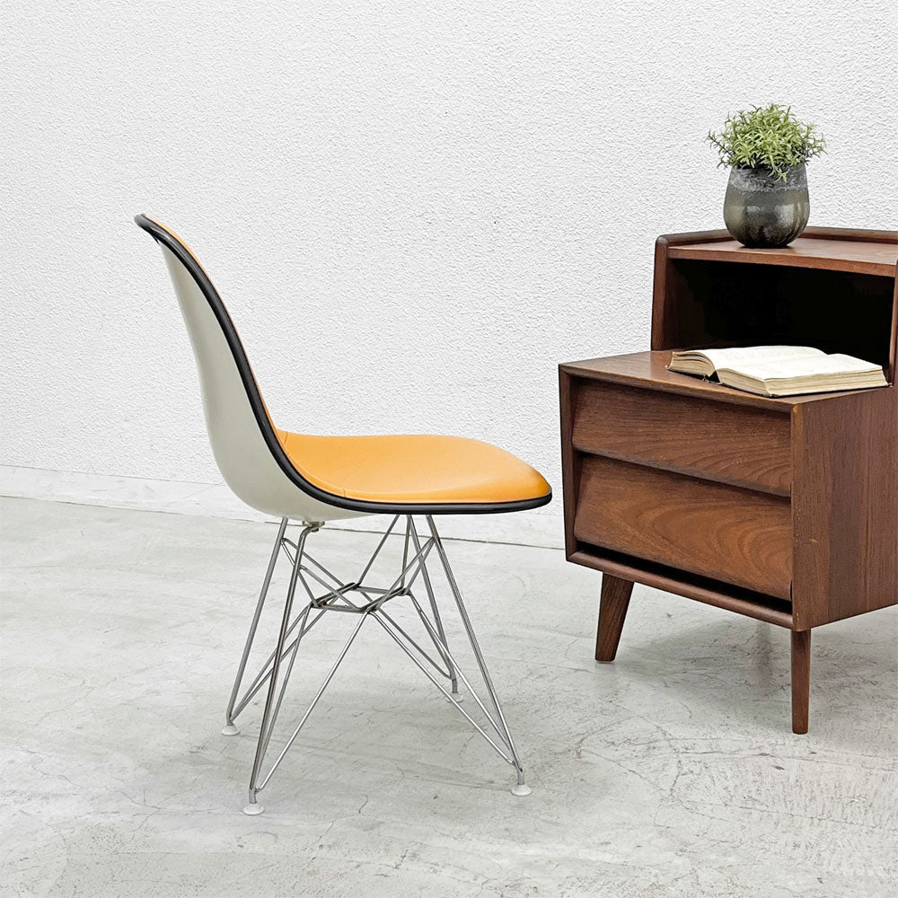 ハーマンミラー Herman Miller サイドシェルチェア セカンド 2nd FRP ナウガレザー エッフェルベース イームズ ビンテージ ～モダニズムのパイオニア～