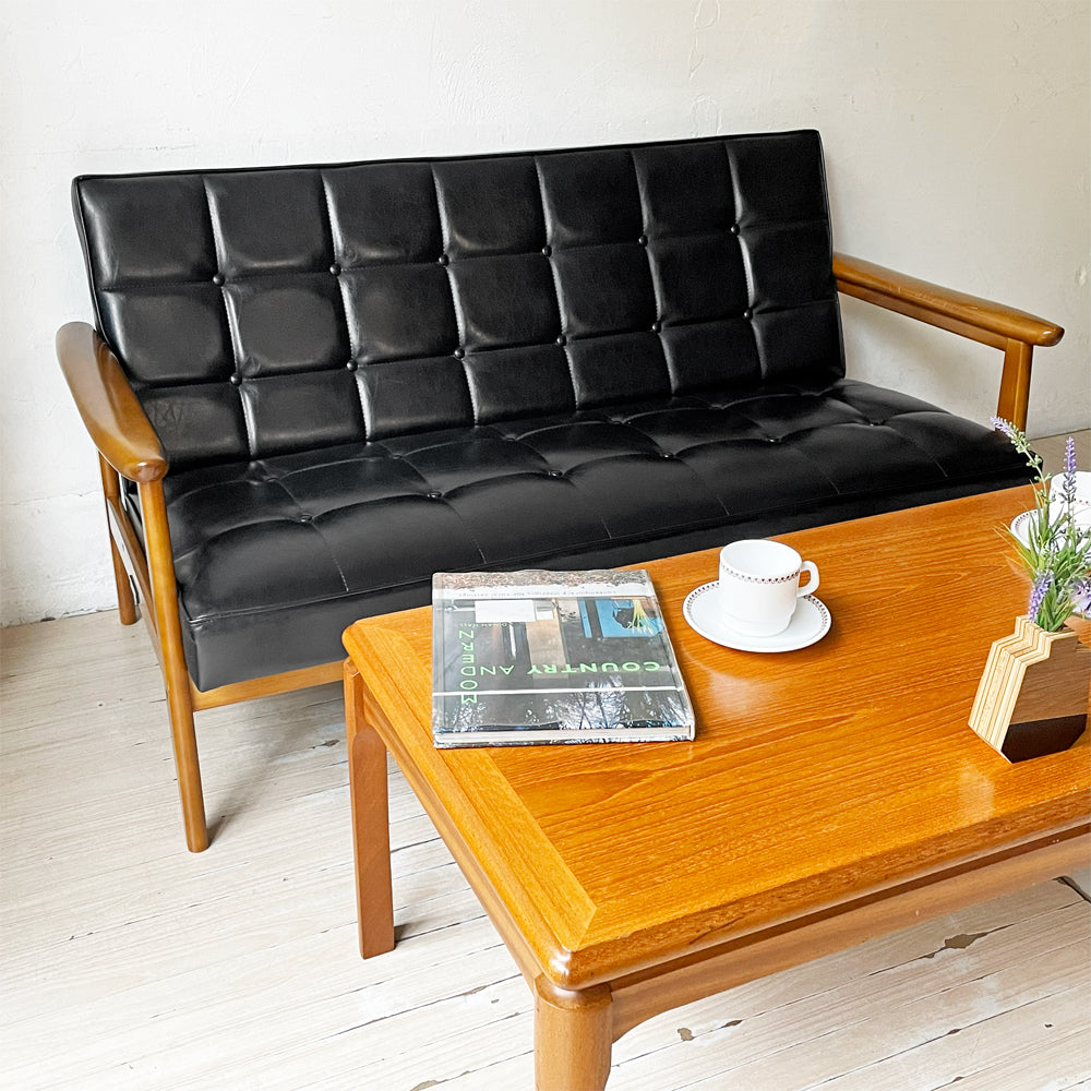 【下北沢店】カリモク60 karimoku60 Kチェア 2シーター ソファ 2人掛け 2P スタンダードブラック レトロモダン ジャパニーズミッドセンチュリー  買取させていただきました。