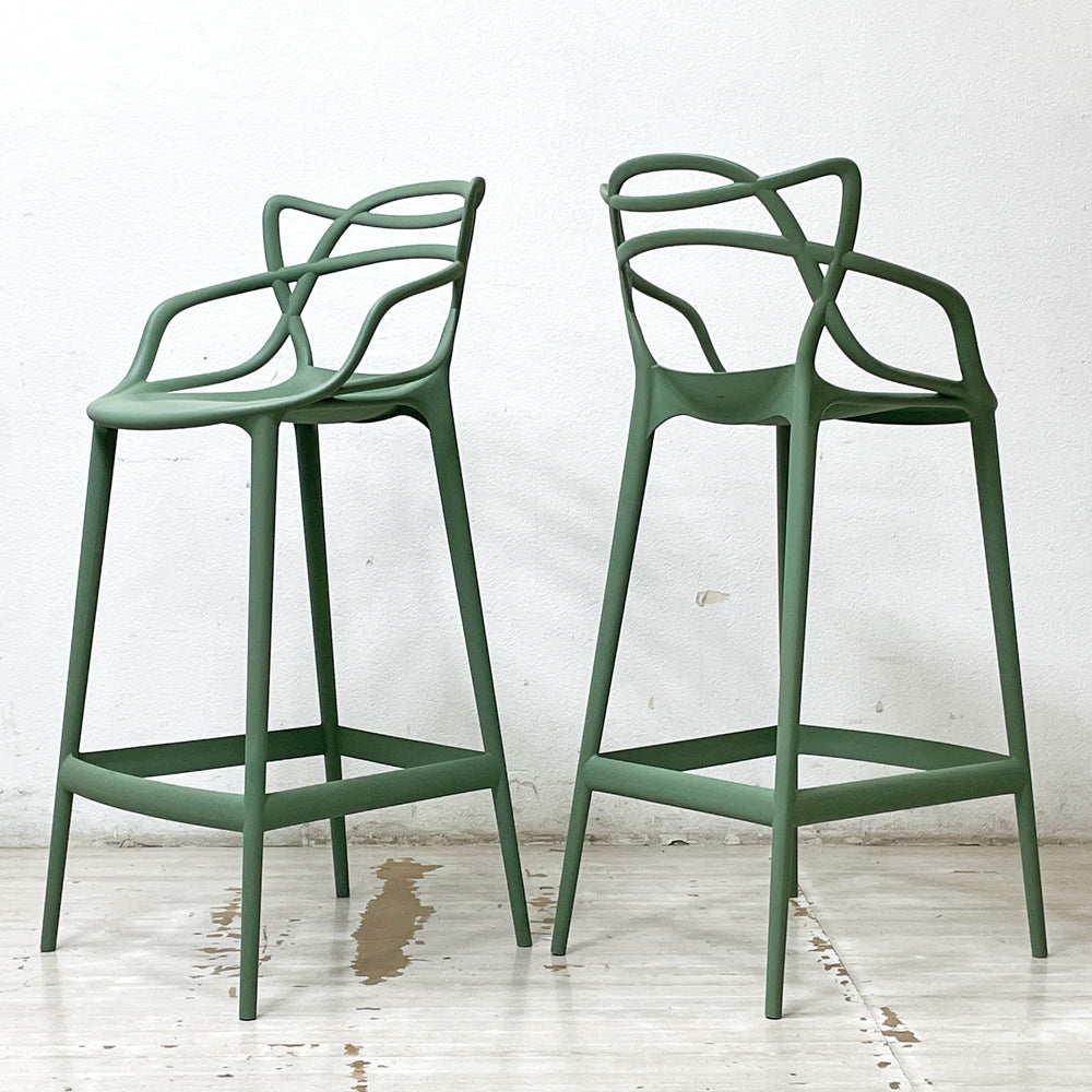 【祖師ヶ谷大蔵店】カルテル Kartell マスターズ スツール 75 Masters Stool 75 カウンターチェア フィリップ・スタルク Philippe Starck 2脚 買取させていただきました。