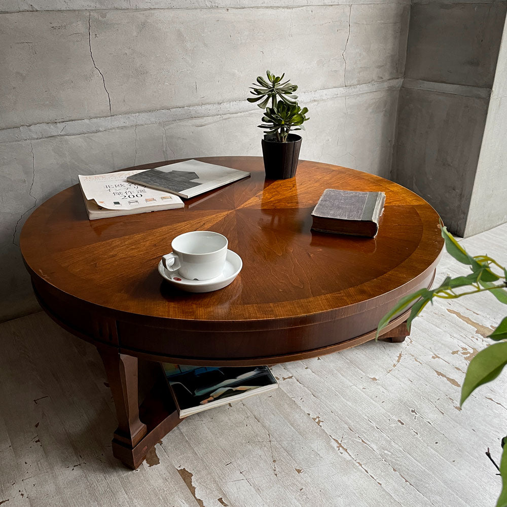 【学芸大学店】レーン LANE アルタビスタ Altavista ラウンドコーヒーテーブル センターテーブル 丸テーブル エルム材 Φ91cm USビンテージ ミッドセンチュリー ♪ 買取させていただきました。