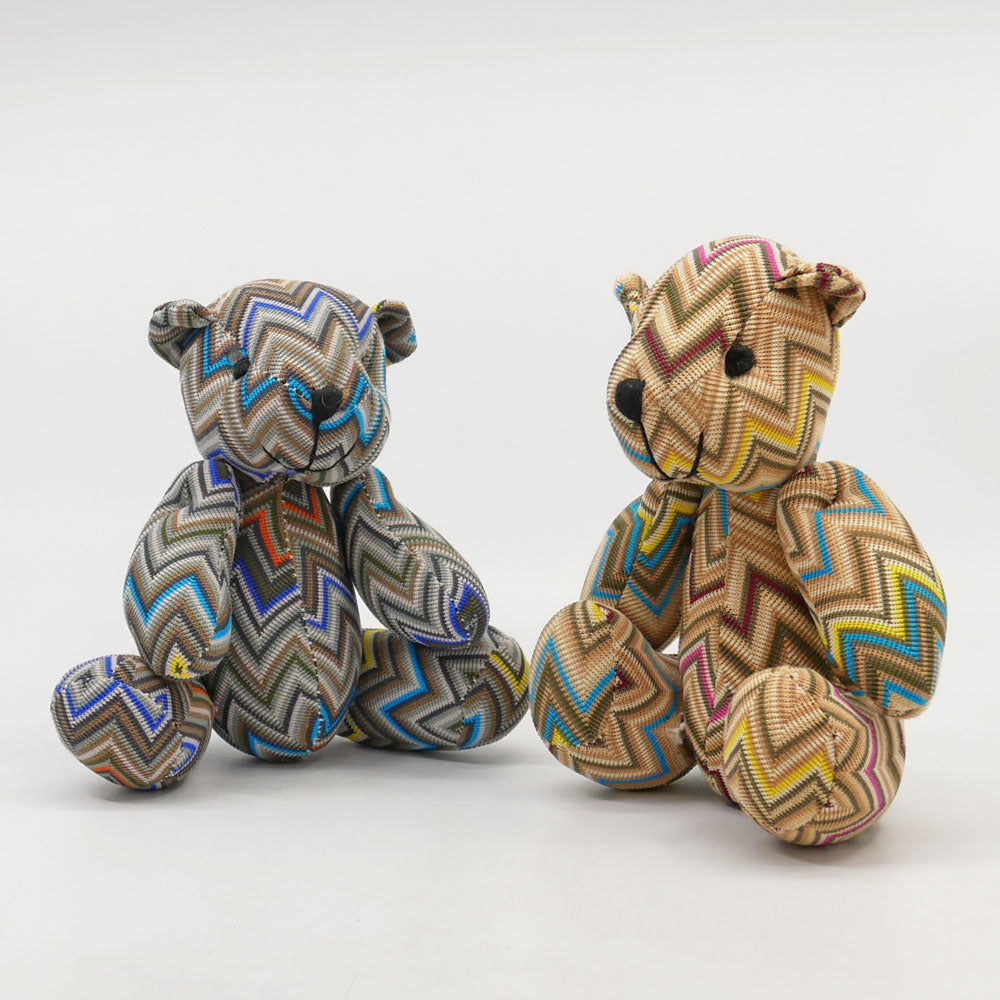 ミッソーニ MISSONI テディベア ぬいぐるみ イタリア 幾何学模様 2点 中古品 買い取りしました。