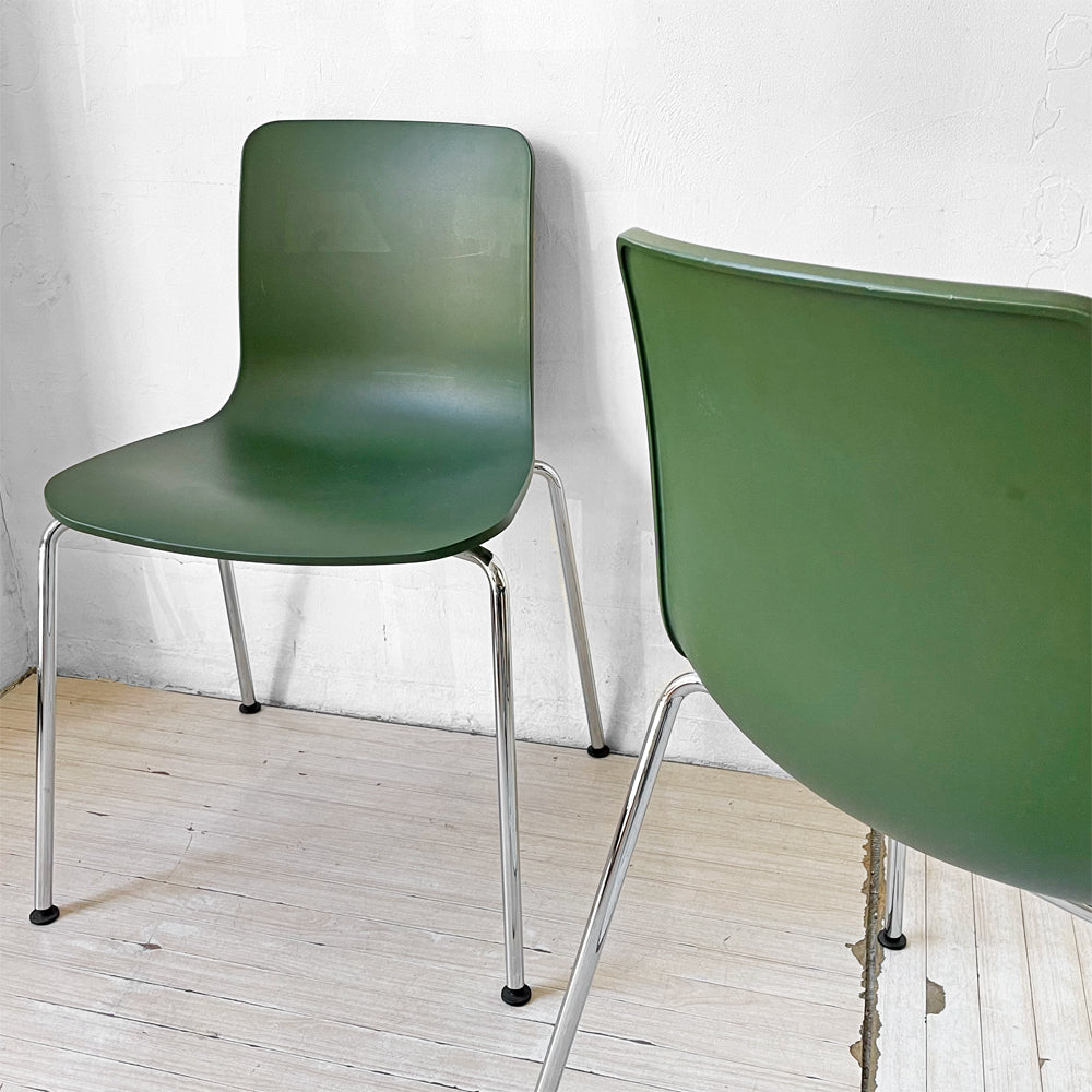 【下北沢店】ヴィトラ vitra ハル HAL Tube ハルチューブ ダイニングチェア スタッカブル スタッキングチェア グリーン ジャスパー・モリソン 2脚セット 買取させていただきました。