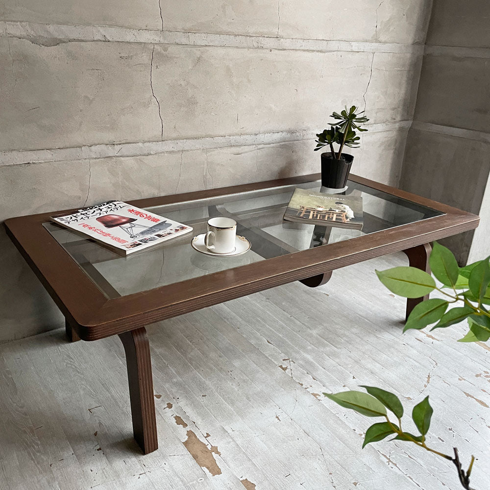 【学芸大学店】グラフ graf ナラティヴ Narrative サブロク 3/6 コーヒーテーブル ワイド Coffee Table Wide w120cm ブラウン ガラス天板 ローテーブル シナ材 買取させていただきました。