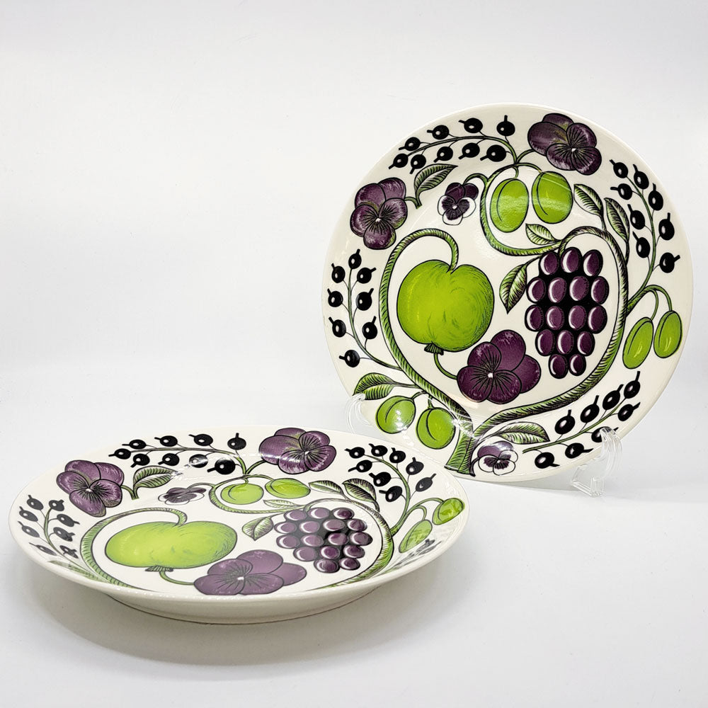 【祖師ヶ谷大蔵店】アラビア ARABIA パラティッシ PARATIISI プレート 26cm パープル ビルガー・カイピアイネン 旧ロゴ 未使用品 フィンランド 北欧食器 2点 買取させていただきました。