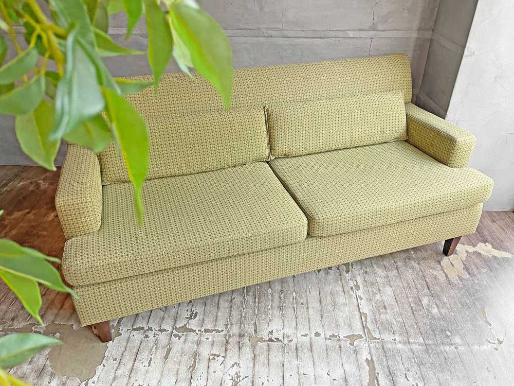 パシフィックファニチャーサービス Pacific Furniture Service P.F.S スタンダードA STANDARD A 2Pソファ グリーン系 参考定価￥212,300～ 中古品 買い取りしました。