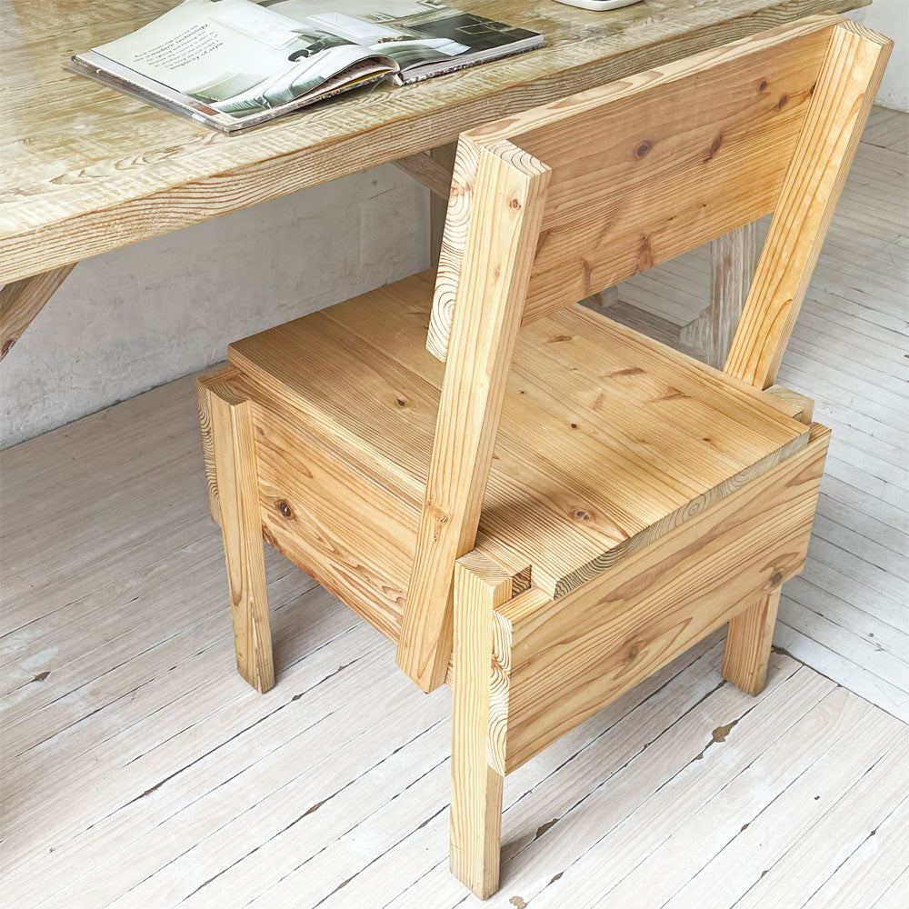 【下北沢店】エンツォマーリ Enzo Mari デザイン セディア チェア SEDIA 1 CHAIR ダイニングチェア 国産杉材使用 工房製作品  買取させていただきました。