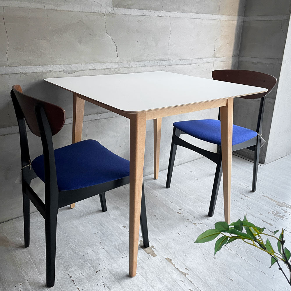 【学芸大学店】クラッシュゲート CRASH GATE フォックス FOX ダイニングテーブル ホワイトメラミン天板 ビーチ材 スクエア 関家具  買取させていただきました。