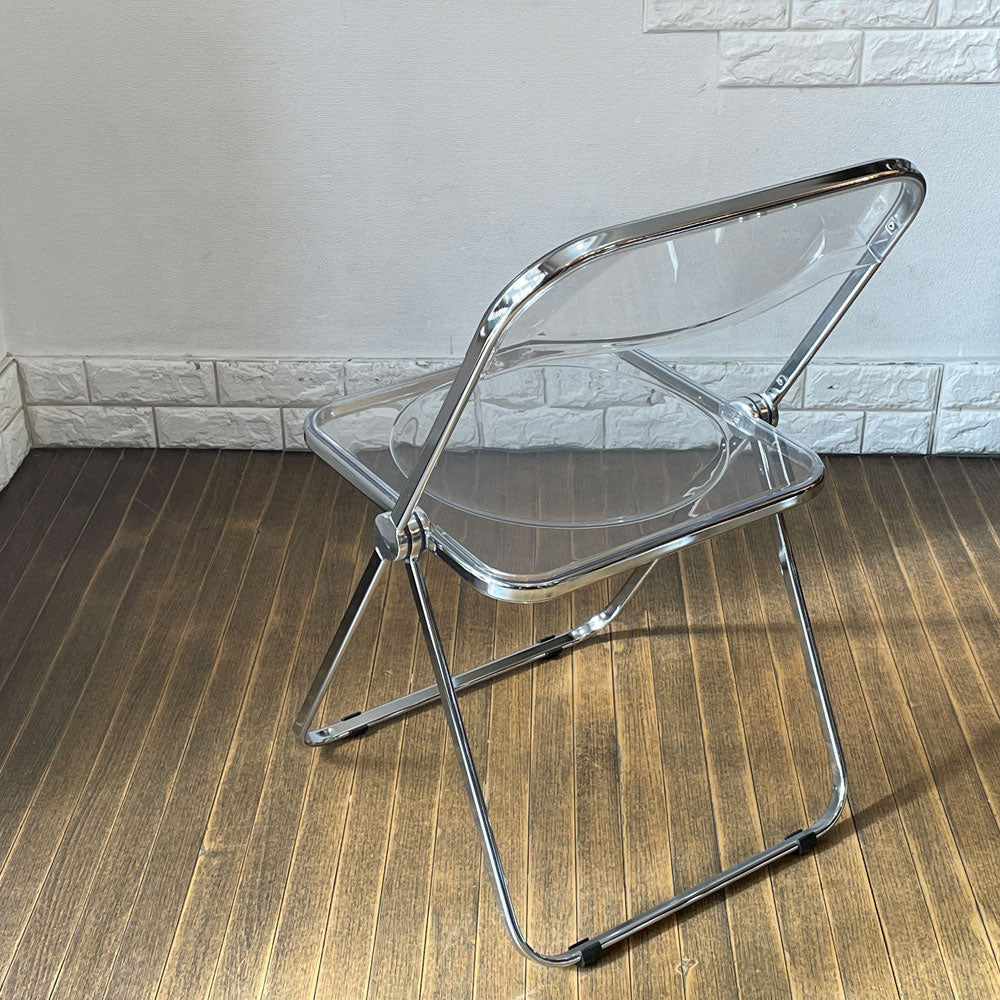 【経堂店】アノニマカステッリ ANONIMA CASTELLI プリアチェア PLIA チェア クリア クロームフレーム ジャンカルロ・ピレッティ Giancarlo Piretti イタリア 計2脚 買取させていただきました。
