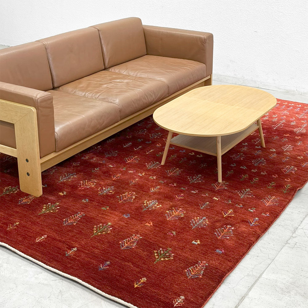 ゾランヴァリ ZOLLANVARI ギャッベ ラグマット ウール レッド 197×291cm ～心地よさの理由は3000年前に～