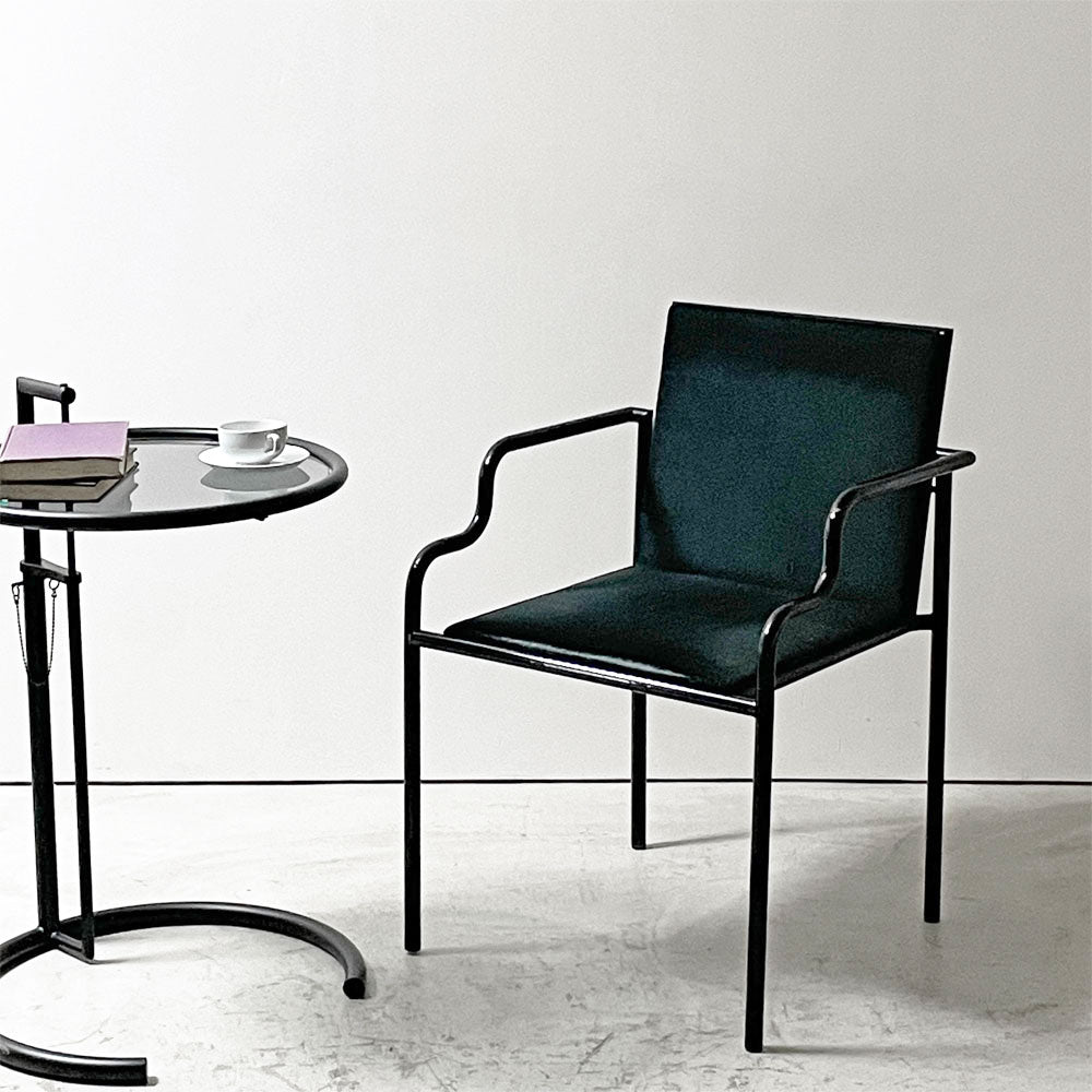 内田デザイン研究所 UCHIDA DESIGN INC. フェブ FEB. アームチェア ファブリックシート 内田繁 ポストモダン ビンテージ ～漆黒の軟影～