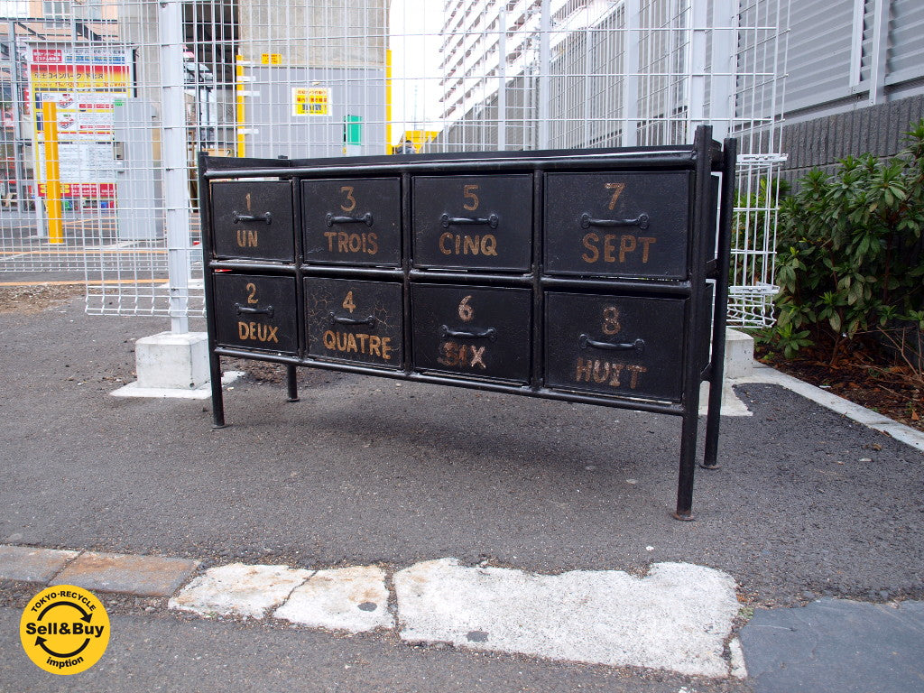 ビカーサ BICASA アイアン8ドロワーチェスト IRON 8DRAWERS CHEST ハンドペイント ～ 日常にスパイスを加えるアイアンファニチャー【 買取と販売とレンタルのお店 】