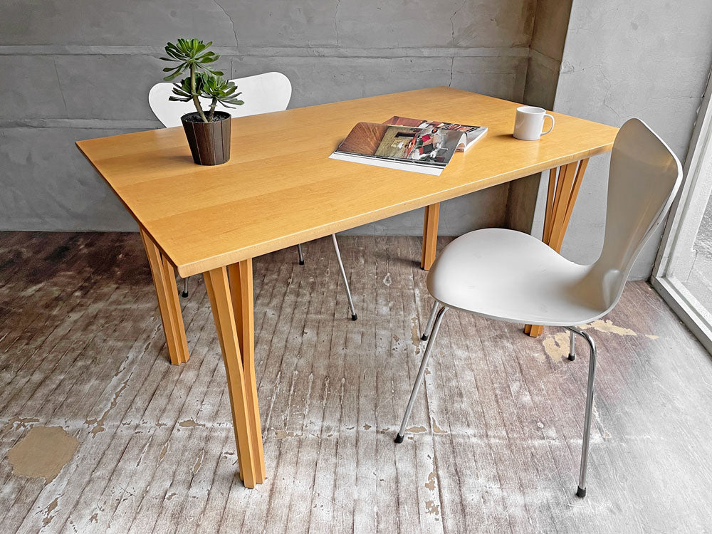 カンディハウス CONDE HOUSE ラピス LAPIS ダイニングテーブル メープル w130cm ナチュラルデザイン 旭川家具 中古品 買い取りしました。