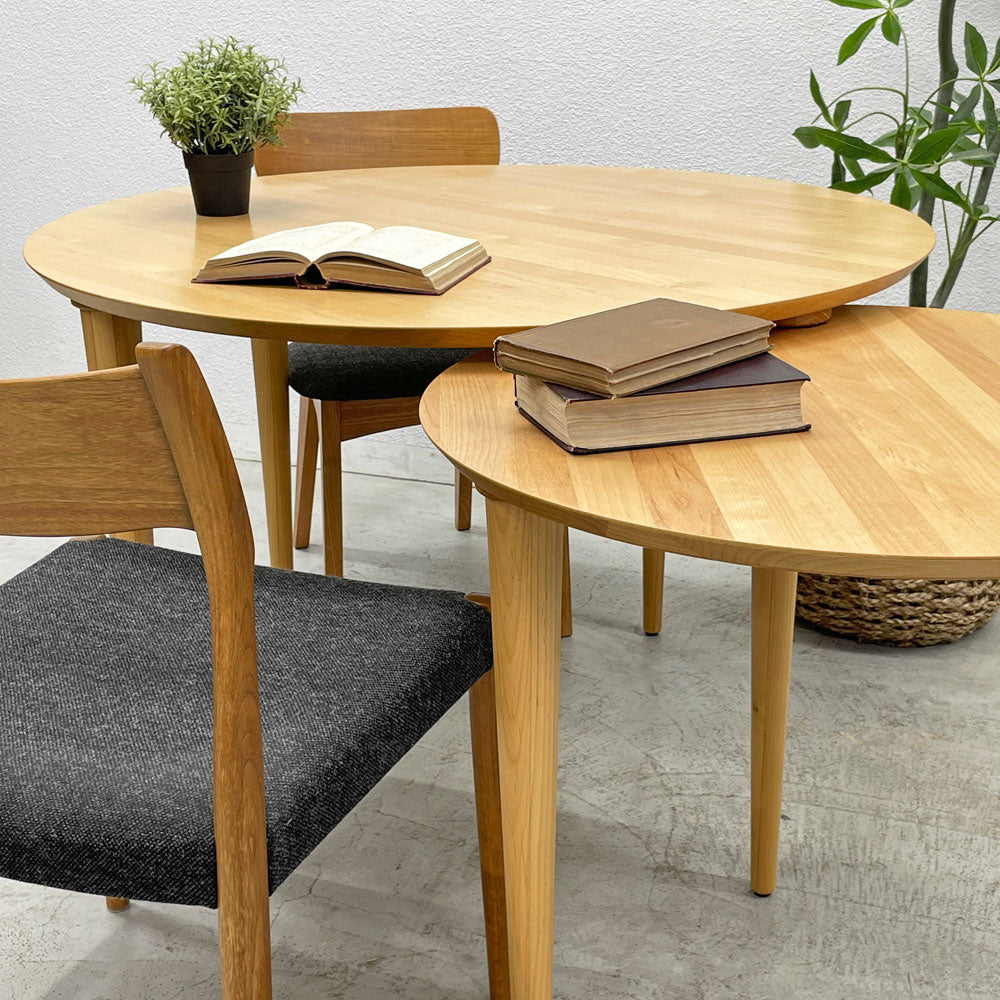 高野木工 TAKANO MOKKOU バルーン BALLOON 伸長式ダイニングテーブル OAK ～家族を「輪」にする家具～