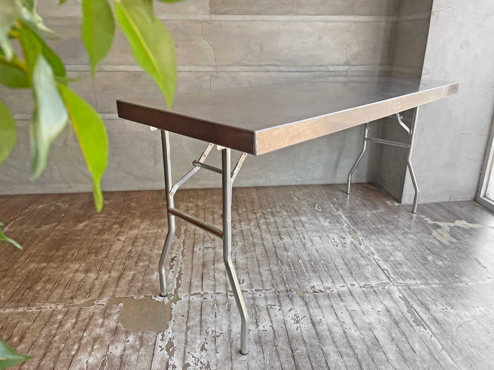 パシフィックファニチャーサービス P.F.S ピットパル PIT PAL アルミ ワークテーブル Mサイズ 折り畳み式 w162cm 定価\89,100- 中古品 買い取りしました。