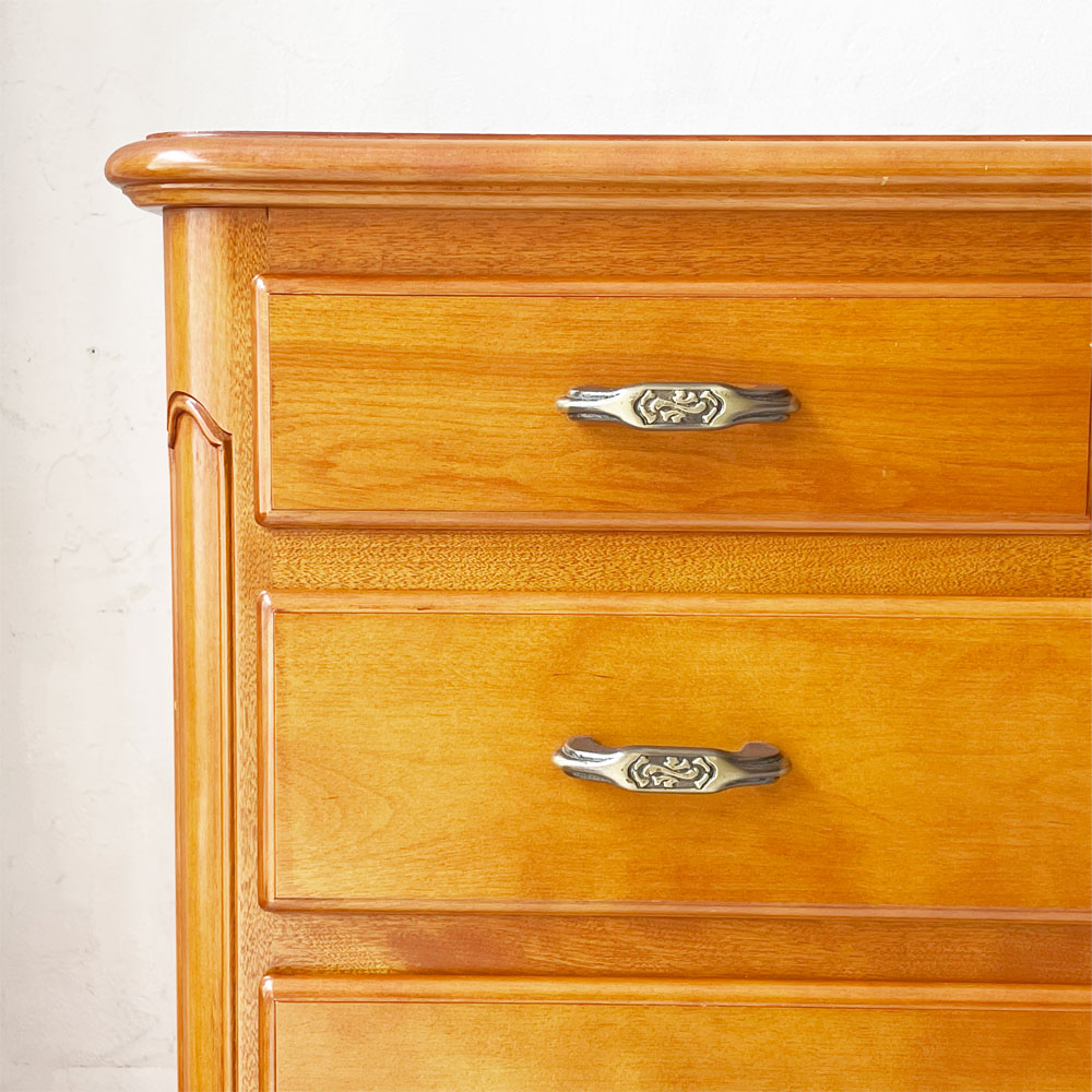 横浜ダニエル DANIEL エトランジェ Etranger 横長チェスト110 E-110 6杯抽斗 樺桜材 アーリーアメリカン クラシカル～横浜から世界へ～