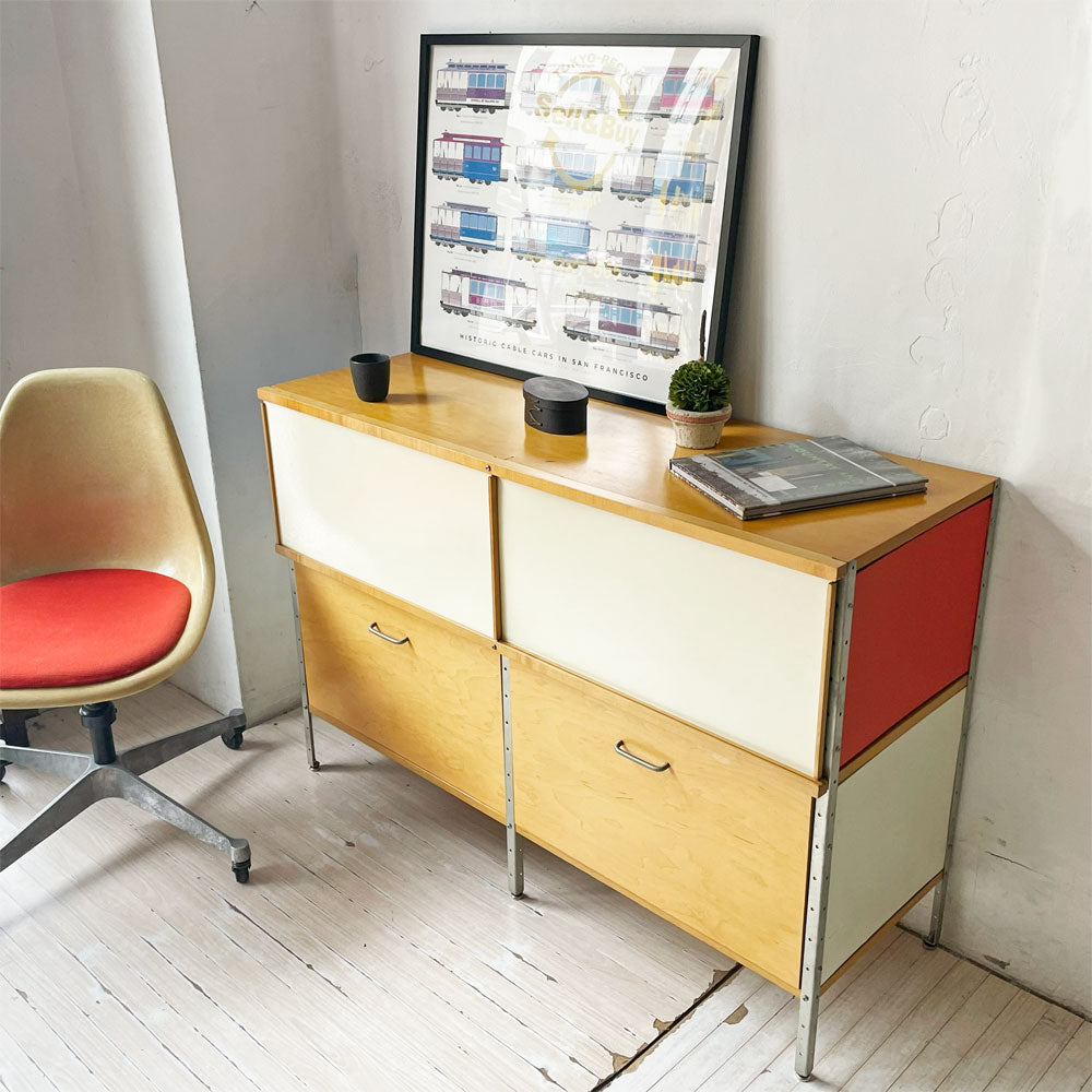 モダニカ MODERNICA イームズストレージユニット Storage Unit 2列2段 ラミネートドア＋1ドロワーユニット～実用的でありながら美しい名作～