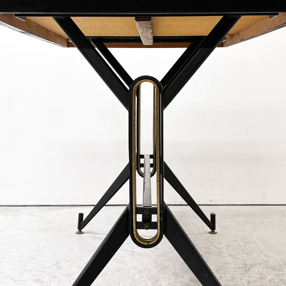 ザ・コンランショップ THE CONRAN SHOP ビンテージアイアンレッグ ダイニングテーブル W150cm 真鍮 高さ調整アジャスター付き ビュッフェテーブル カフェ ビストロ～衣食住芸～