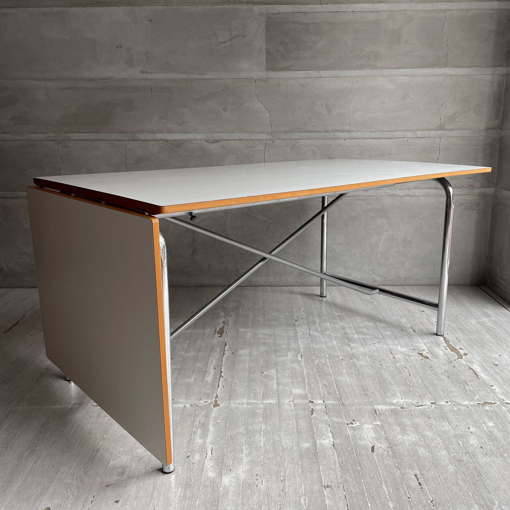 【学芸大学店】イノベーター innovator エイブルフラップテーブル able flap table ダイニングテーブル ワークデスク エクステンション 伸長式 メラニントップ ホワイト スウェーデン 廃番♪ 買取させていただきました。