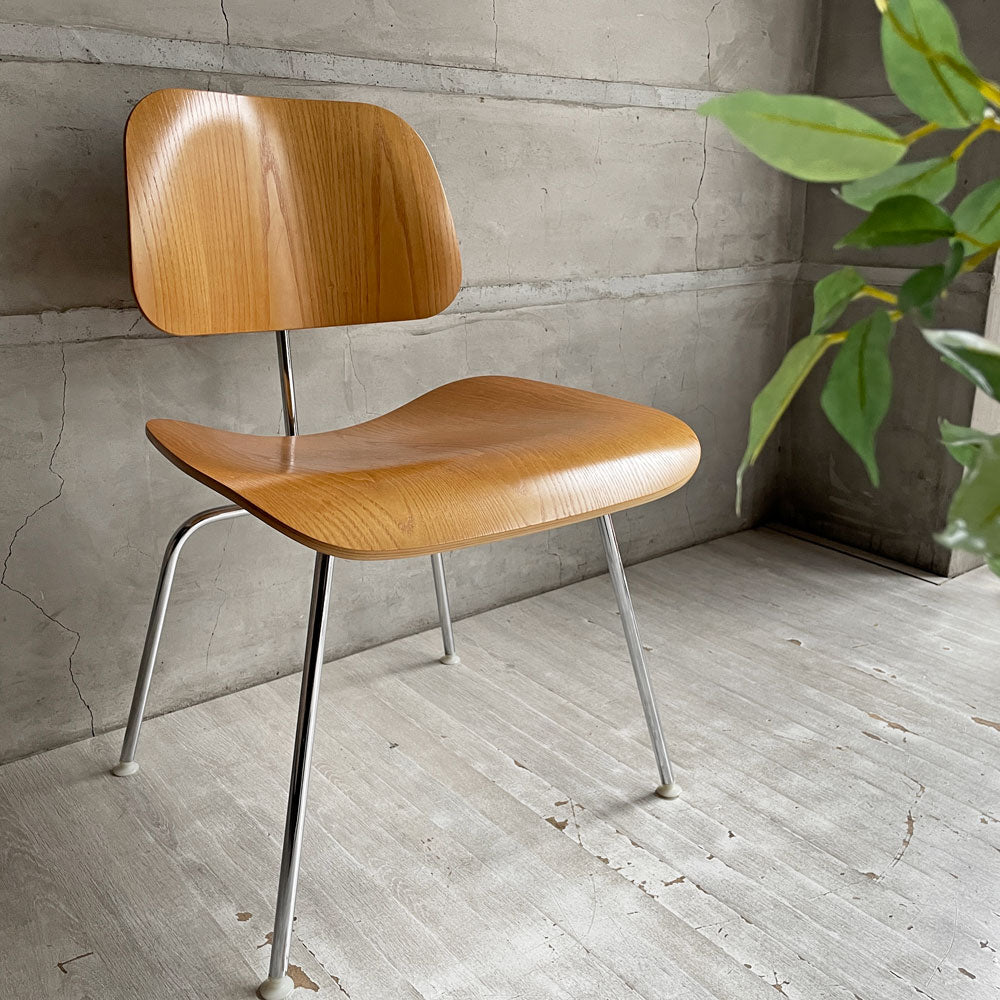 ハーマンミラー Herman Miller プライウッドダイニングチェア DCM アッシュ材 メタルレッグ C&R イームズ ミッドセンチュリー～涼しい存在感～