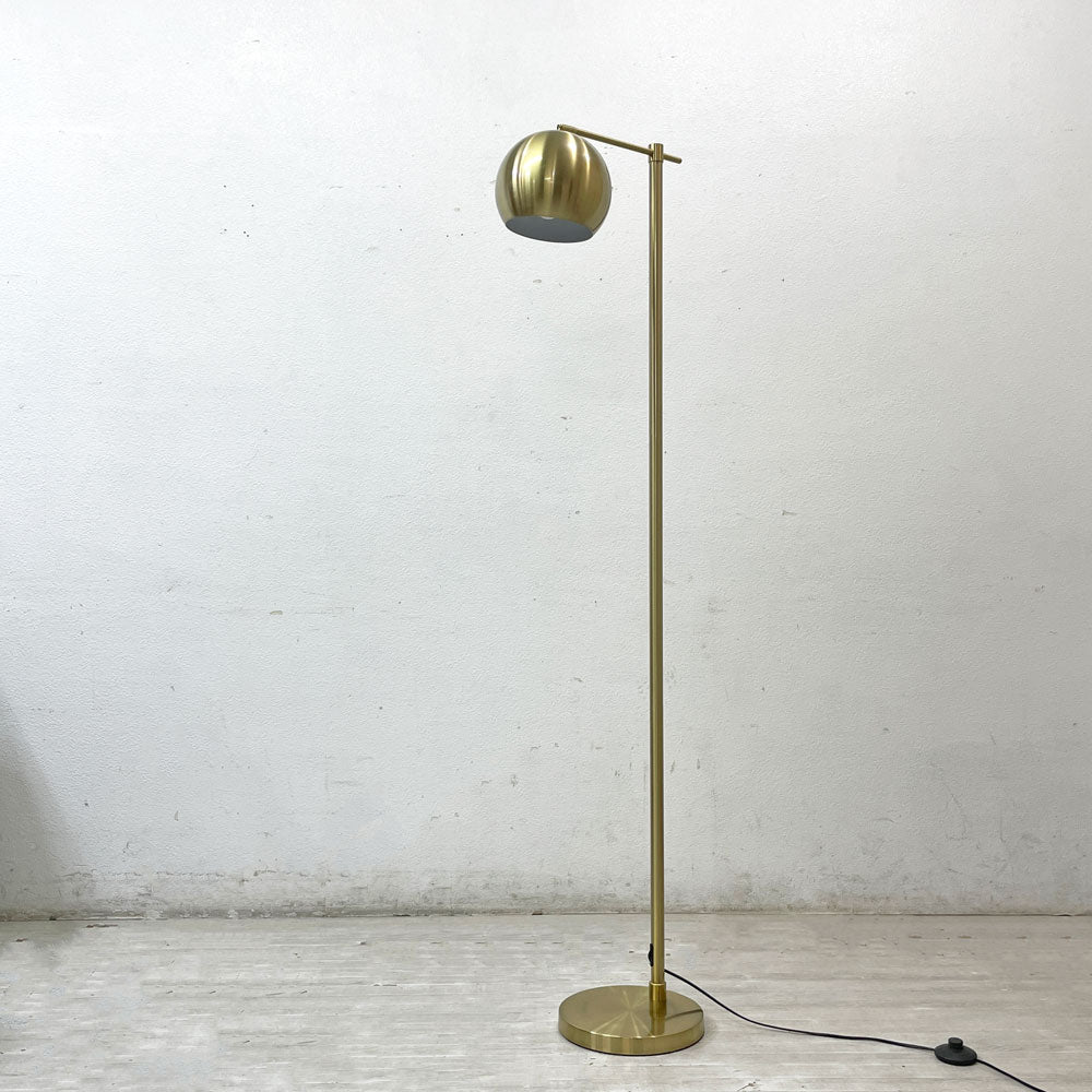 【祖師ヶ谷大蔵店】モダンデザイン Modern Design スチール製 フロアランプ フロアライト 真鍮色 買取させていただきました。