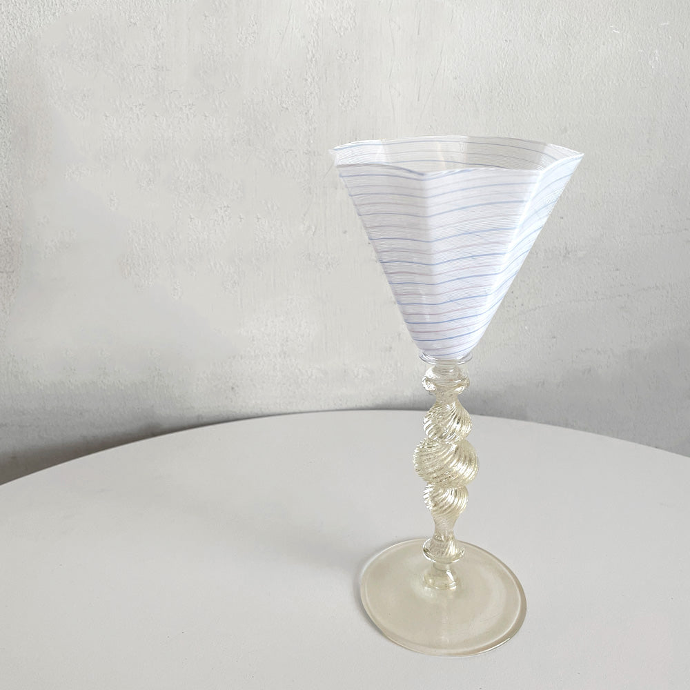 【自由が丘店】ベネチアンガラス Venetian glass ゴブレット ワイングラス 金彩 ムラーノ イタリア 買取させていただきました。