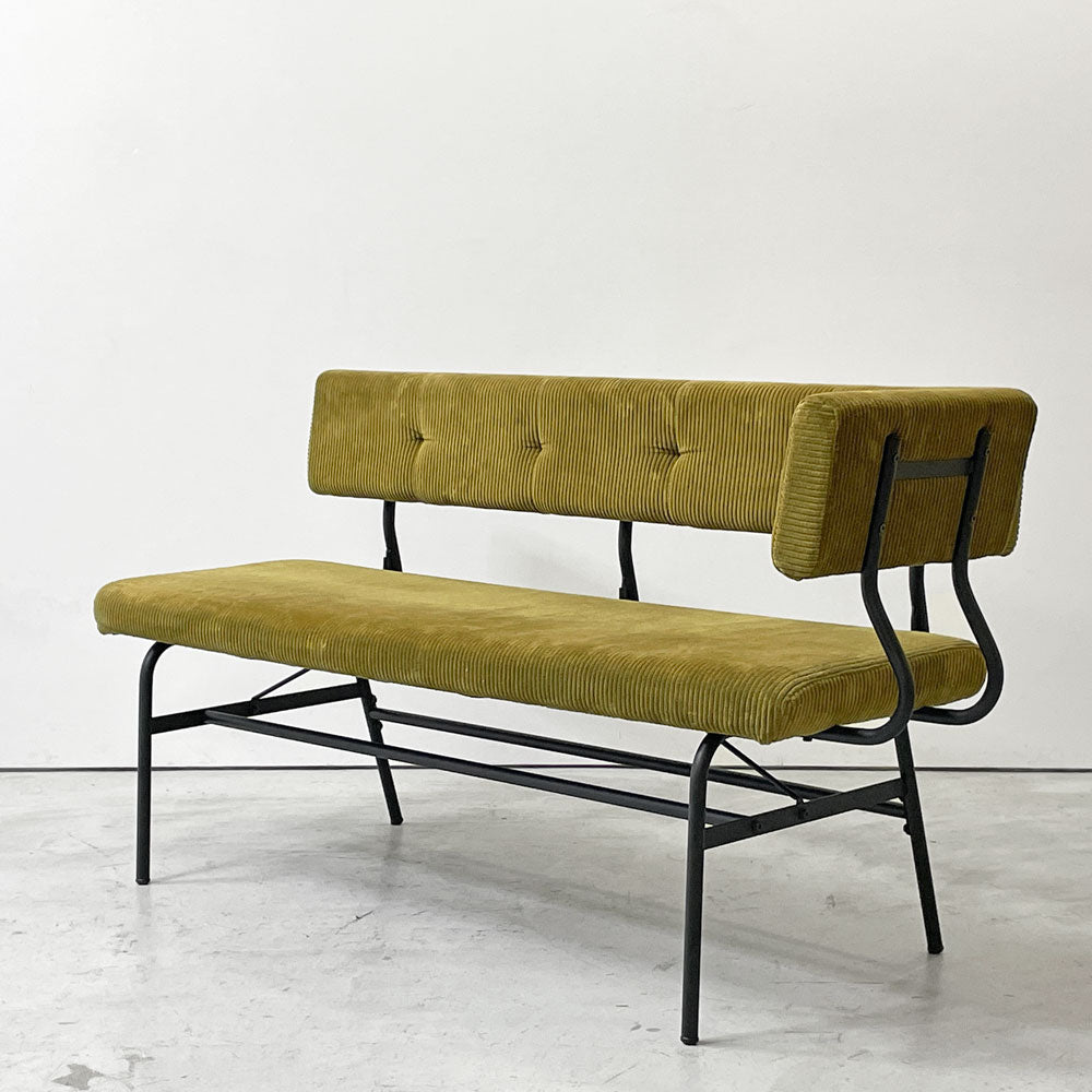 【祖師ヶ谷大蔵店】	 ジャーナルスタンダードファニチャー journal standard Furniture パクストン LDベンチ PAXTON LD BENCH ベンチバックレスト アームパーツ付 アンバー コーデュロイ 買取させていただきました。