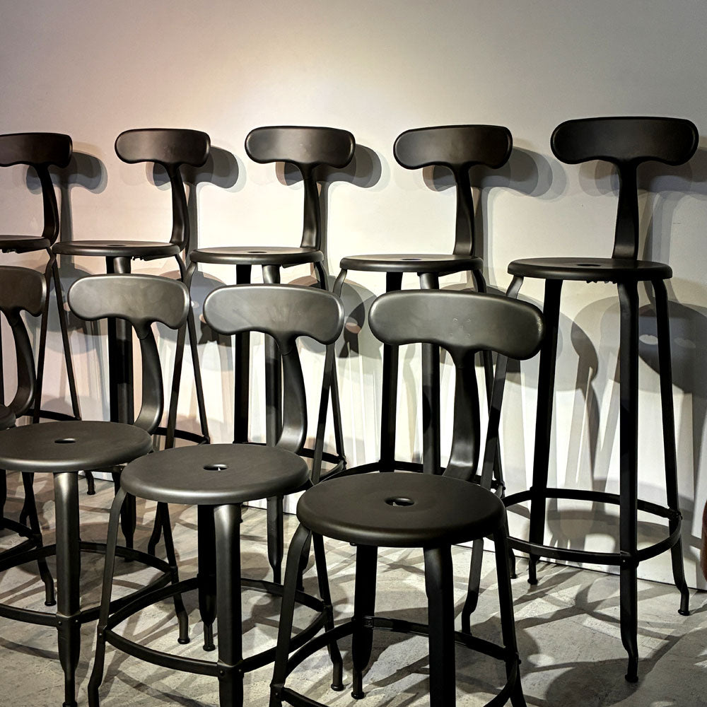 フェールトラヴァイユ FER TRAVAIL ニコルチェア NICOLLE Chair SH45 ダイニングチェア SH80 カウンターチェア スチール マットクリア仕上げ 別注モデル インダストリアル ～伝承のディプロマ～